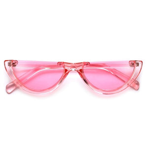 Retro Rimless Half Frame