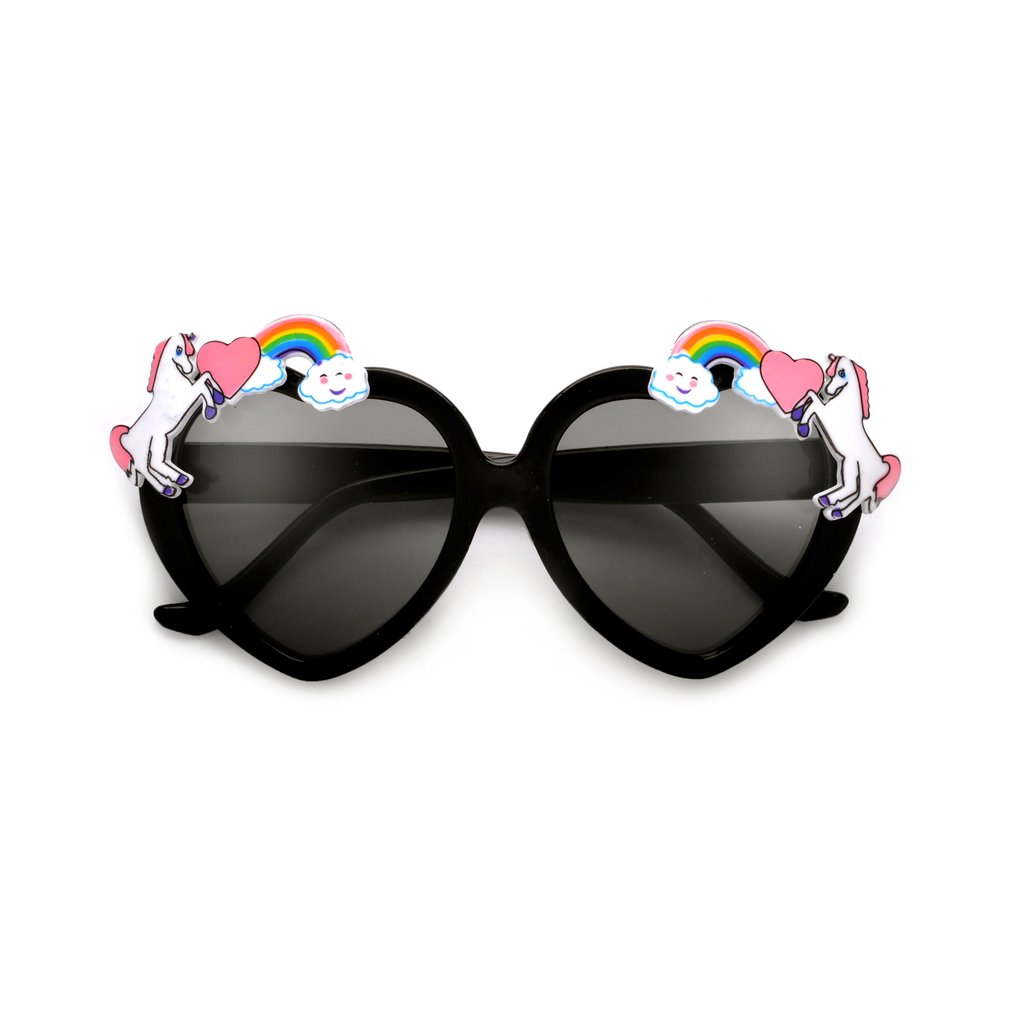 Kids Unicorn Heart Shape Sunglasses