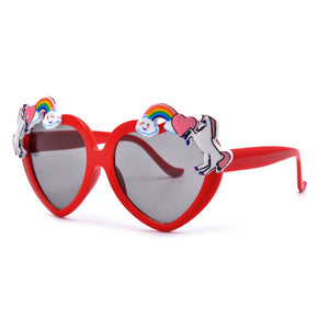 Kids Unicorn Heart Shape Sunglasses