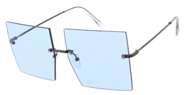 Oversize Retro Shield Sunglasses