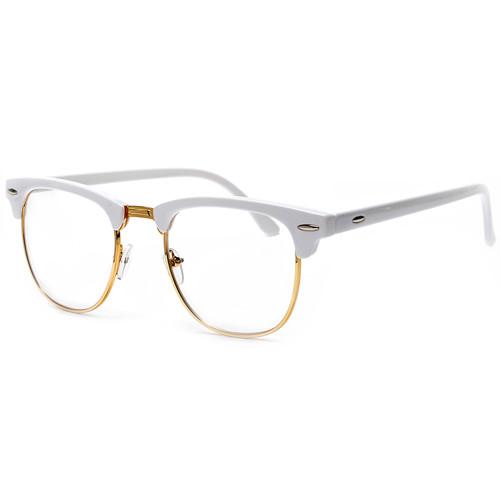 Semi-Rimless Clear Lens