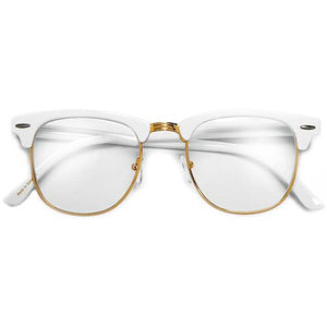 Semi-Rimless Clear Lens